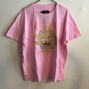 Def Leppard Pink Graphic Tee